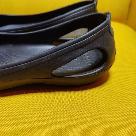 Crocs Kadee Slingback Comfort Black Casual Flats Slip On Women's Size 10 - Picture 6 of 9